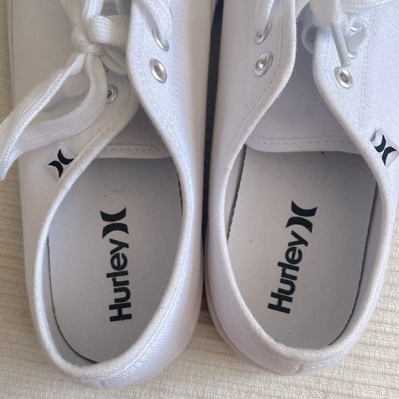 𝅺hurley Ceta Lace Up Casual White Sneakers Size 9.5M - Picture 3 of 7